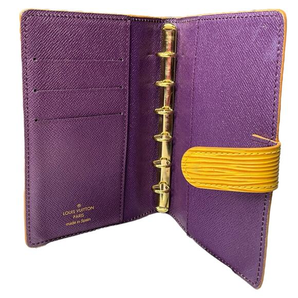 197. Louis Vuitton Yellow Agenda Wallet - Picture 3 of 9